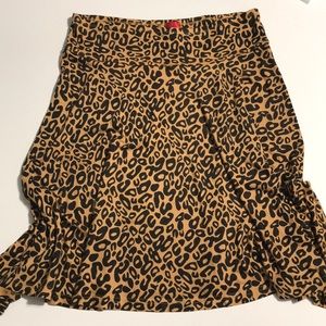 🎉Christina V Cheetah Maxi Midi A like Skirt /F58